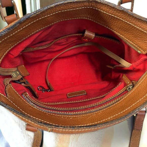 Dooney & Bourke Small Lexington Leather Tote In Caramel Pebble Leather M0386547 - Picture 10 of 13